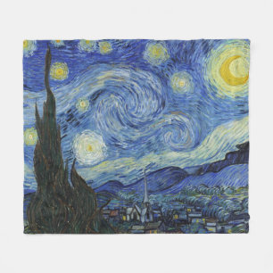 Starthatten av Van Gogh Fleecefilt