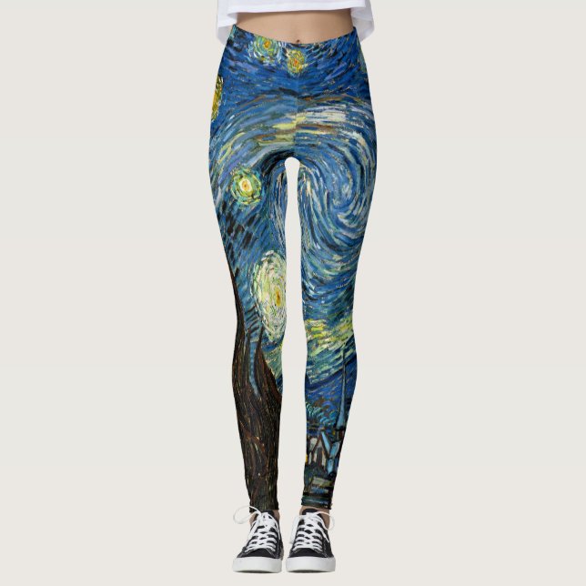 Starthundar - Vincent Van Gogh Art Leggings (Framsida)