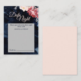 Starthundranatten Blommigt Bröllop Datum Nattkort Rådkort