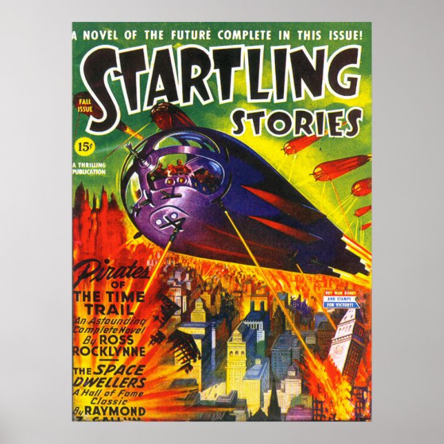 STARTLAND Vintage Pulp Magazine Cover Art Poster (Framsidan)