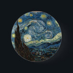 Startnatt av Vincent Van Gogh Knapp<br><div class="desc">Startnatt av Vincent Van Gogh</div>