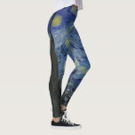 Startnatt av Vincent Van Gogh Leggings<br><div class="desc">En vacker vassare bild av Van Goghs mest berömd arbete med dessa högkvalitativa betänkanden i snyggten!</div>