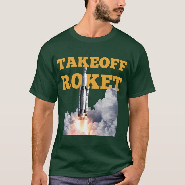 Startraket rolig t shirt (Framsida)