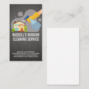 Startsida för Windows Städning Service Spray Visitkort