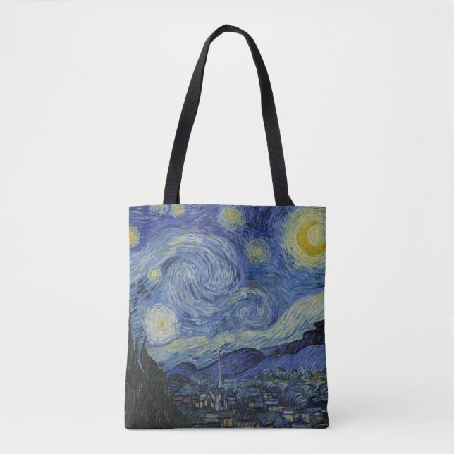 Starttåg och Van Gogh/berömd vintage art Tygkasse (Framsida)
