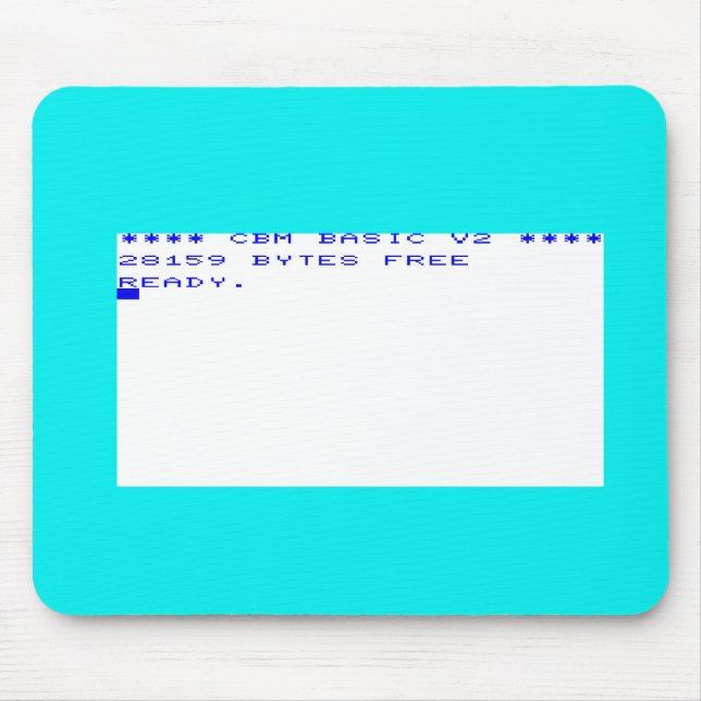 Startup skärm för kommendör Vic20 Musmatta (Framsidan)
