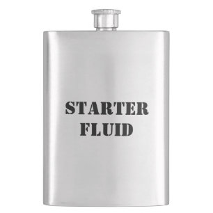 Startvätska Rolig Typografi Shotglas Fickplunta