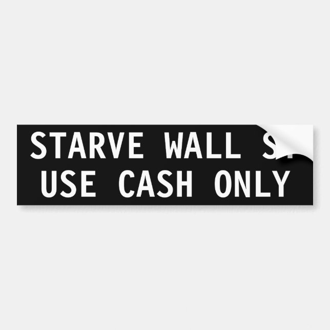 STARVE WALL ST, ANVÄNDA PENGARAR ENDAST BILDEKAL (Framsidan)