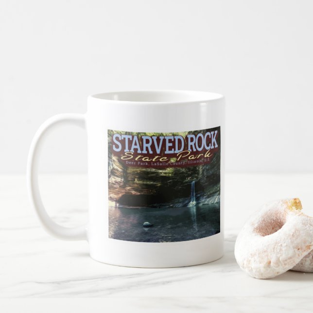 STARVED STEN STATE PARK - OGLESBY - ILLINOIS US KAFFEMUGG (Med munk)