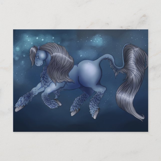 ’Starwalker’ Fantasy Horse Postcard Vykort (Framsida)