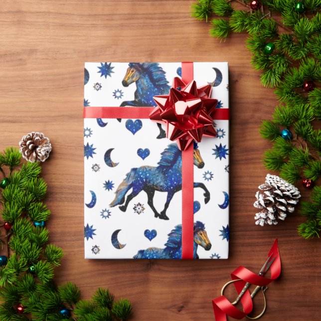 Stary Night Charismatic Tolting Islands häst Presentpapper (Julgåva)