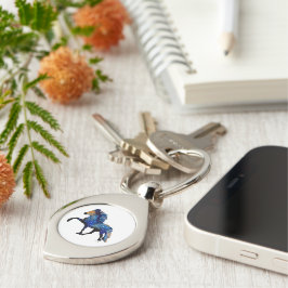 Stary Night Charismatic Tolting Islands häst Swirl Silverfärgad Nyckelring