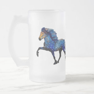 Stary Night Isländsk häst Frostat Ölglas