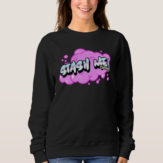 Stash Me Bubble Gum Kortärmad T Shirt (Framsida)