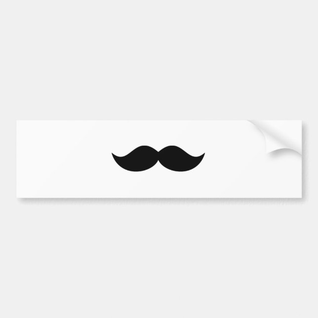 STASH MOUSTASH MOSTASHe mustasch eller mustasch Bildekal (Framsidan)