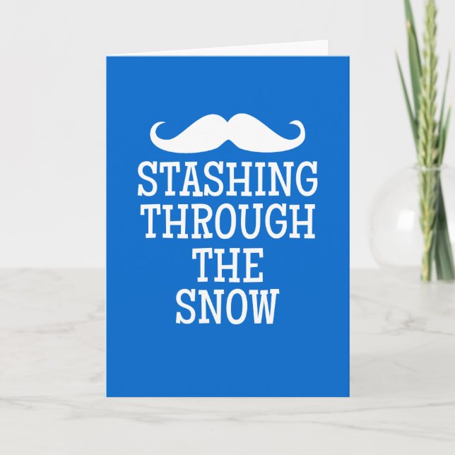 Stashing till och med snön… helgkort (Framsida)