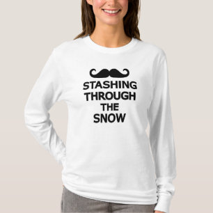 Stashing till och med snön t-shirt