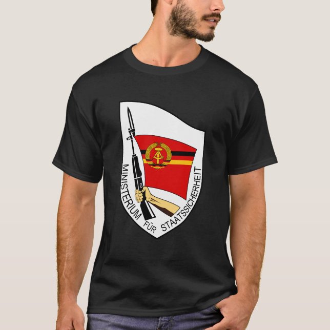 Stasi, Mission for State Security, DDR GDR T Shirt (Framsida)