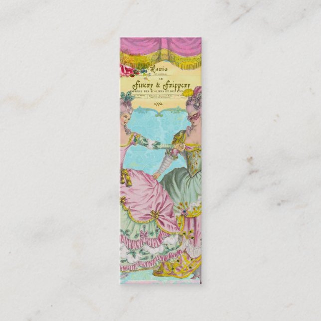 Stass- och prålvisitkortar mini visitkort (Framsida)