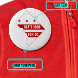 Stat för Washington DC med Karta Knapp<br><div class="desc">I mer än 200 år har invånarna i Washington, DC, utsatts för systematiska orättvisor och förnekat de höger av medborgarskap som invånarna i stater åtnjuter, däribland röstrepresentation i kongressen. Det är dags att höger ett underbart historiskt fel. De som bor i DC vill ha en självständig stat och klargjorde sin...</div>