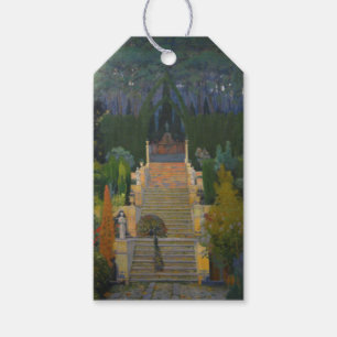 Stat Garden i Mallorca (av Santiago Rusiñol) Presentetikett