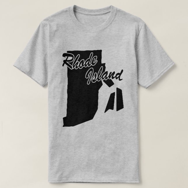 Stat i Rhode island Shape T-shirt (Design framsida)