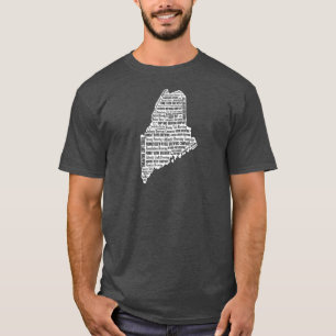 "Stat Öl" - kortärmaden för Maine Manar mörk T-shirt