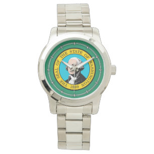 Stat Washingtonflaggadesign Armbandsur