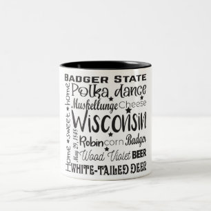 Stat/Wisconsin Två-Tonad Mugg