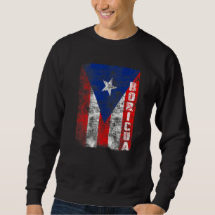 State 51 Puerto Rico Flagga Statenature Boricua Pr Lång Ärmad Tröja