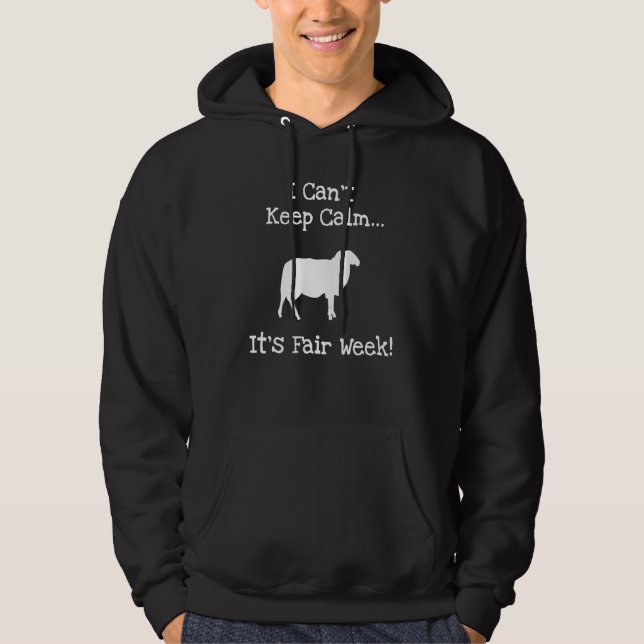 State and County Fair - Show Sheep Livestock Anima Hoodie (Framsida)