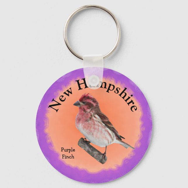 State Bird of New Hampshire Nyckelring (Framsida)