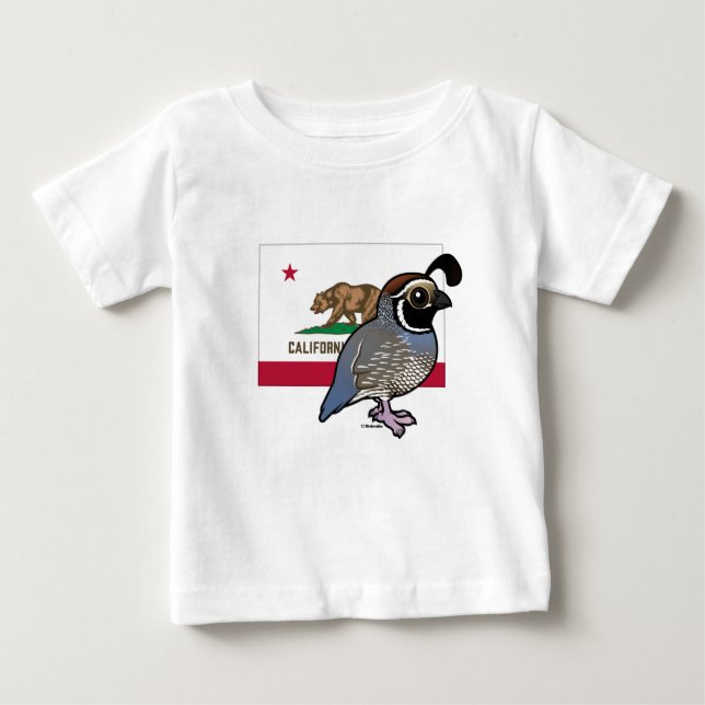 State Birdorable: California Quail Tee (Framsida)