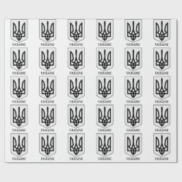State Coat of Arms of Ukraine Minimalist Art Presentpapper