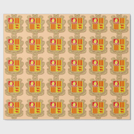 State Emblem of Andorra Historic Co-Principality Presentpapper