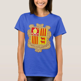 State Emblem of Andorra Historic Co-Principality T Shirt