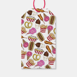 State Fair Carnival Food Nachos Cotton Candy Presentetikett