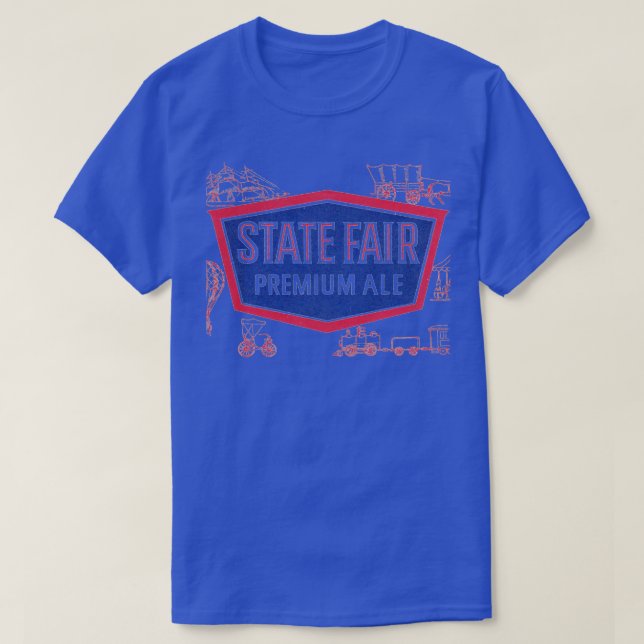 State Fair Premium Ale Beer Retro Defunct Breweria T Shirt (Design framsida)