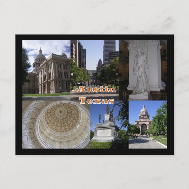 State Huvudstad Byggnad, Austin Texas Vykort (Framsida)