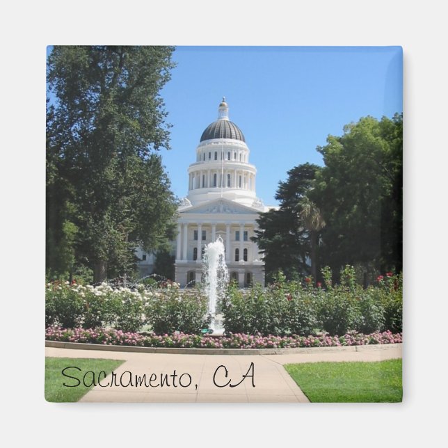 State Huvudstad, Sacramento, CA Magnet (Framsidan)