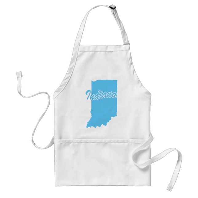 State Indiana Vuxen Apron Förkläde (Framsidan)