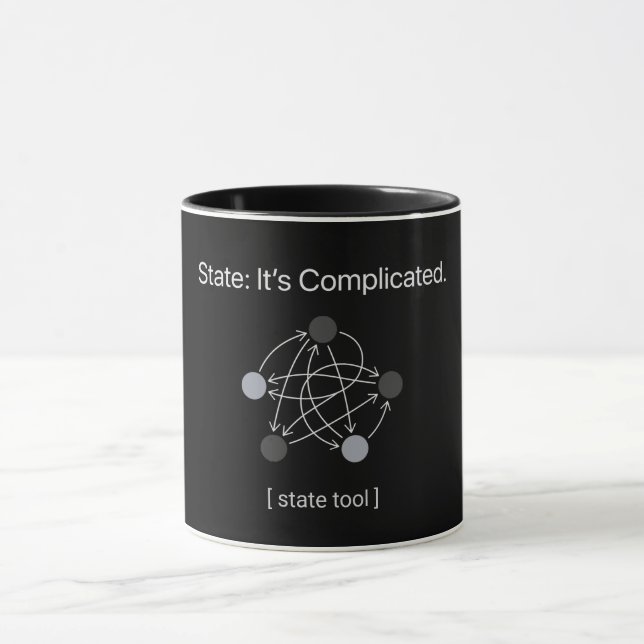 State Its Complicated Programmer Humor Mugg (Center)