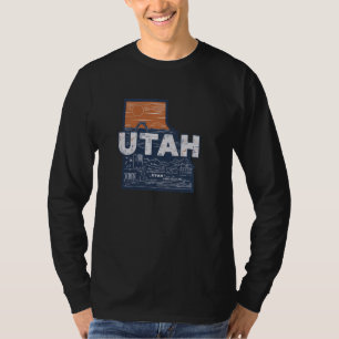 State Landmarks Scenia Utah T Shirt