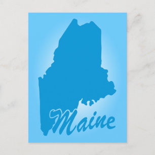 State Maine Vykort