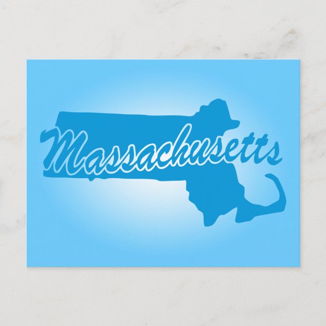 State Massachusetts Vykort (Framsida)