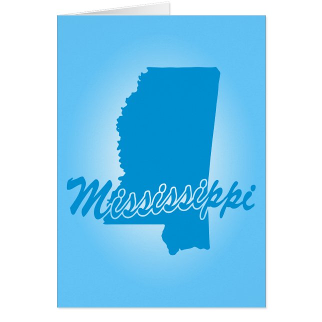 State Mississippi Hälsningskort (Framsidan)