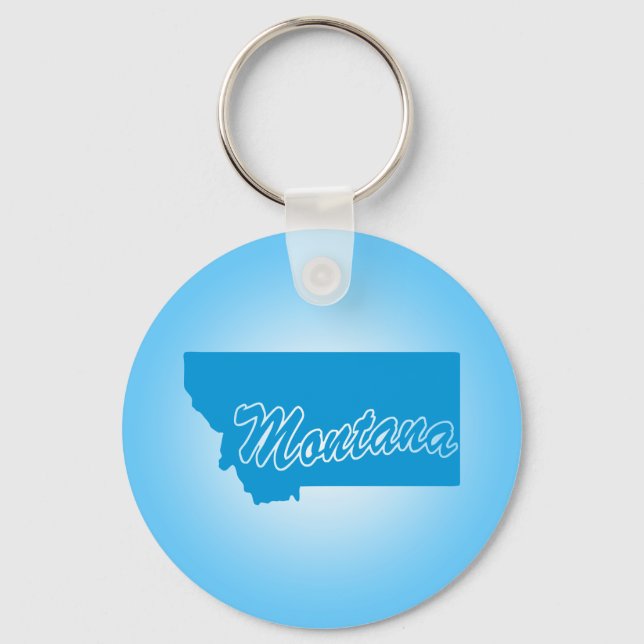State Montana Keychain Nyckelring (Framsida)