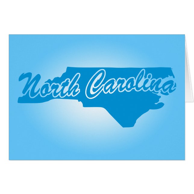 State North Carolina Hälsningskort (Framsidan Horizontal)