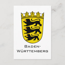 State of Baden-Württemberg Grand Coat of Arms Art Tilläggskort