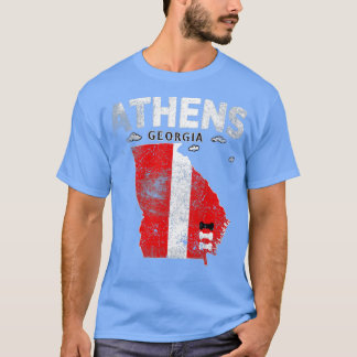 State Of Georgia The Bulldog State Athens Georgia  T Shirt